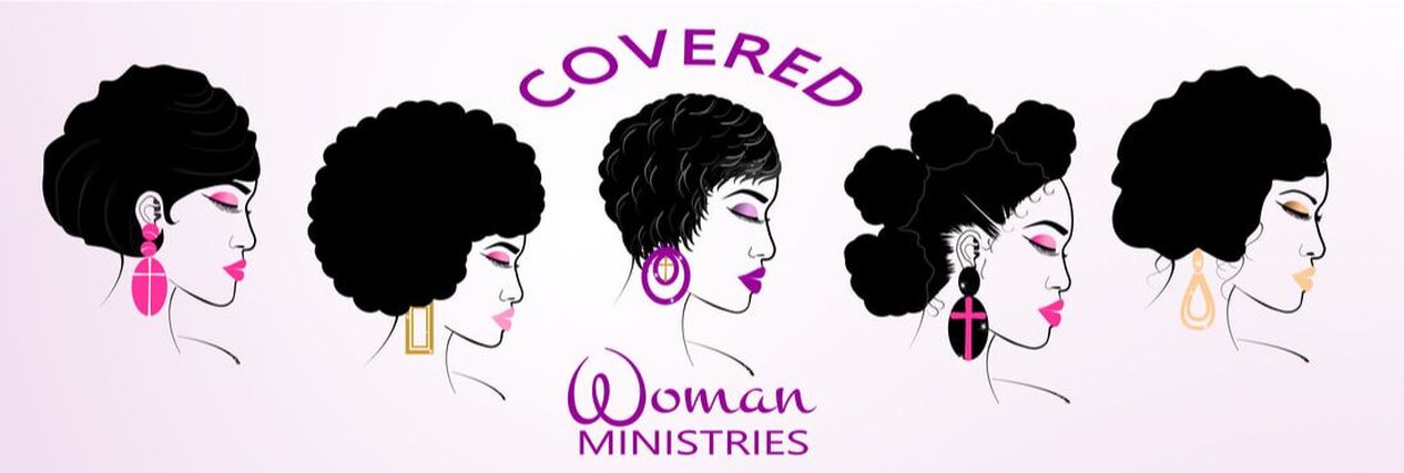 Picture covered woman ministries and drawings of 5 women's faces as the website header.